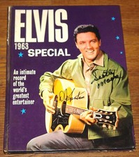 SCOTTY MOORE DJ FONTANA SIGNED ELVIS PRESLEY 1963 ANNUAL UACC REGISTERED DEALER 