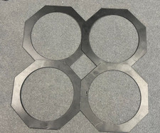 Showtec LED Par 64 Gel Frames - Set of 4.  248mm Octagonal Stage Lights Lighting