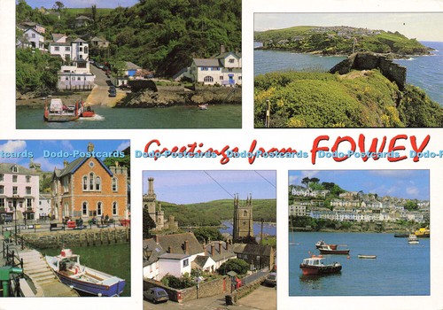 D169538 greetings from fowey - greetings,