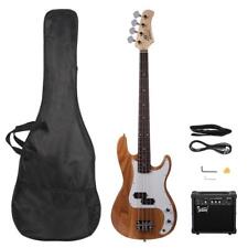 Glarry Electric Bass Guitar Set with White Pickguard 20W Amp Bag Strap Cable Kit