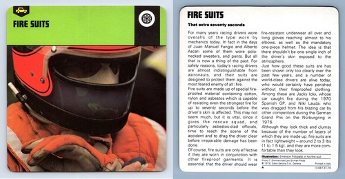 Fire suits ancillary - suits,