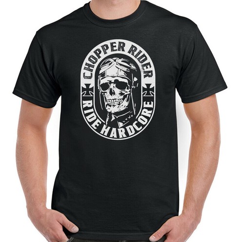 Biker shirt skull chopper - t-shirt,