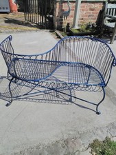 Vintage wrought iron love seat