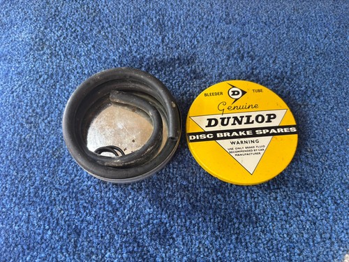 Dunlop bleed tube tin - bleed, vintage