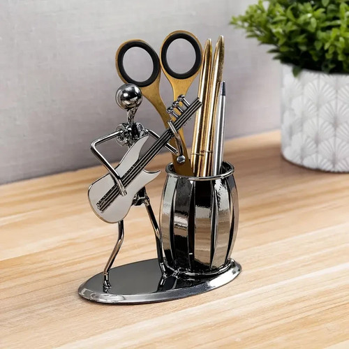 Iron desktop pen holder rocker - holder,