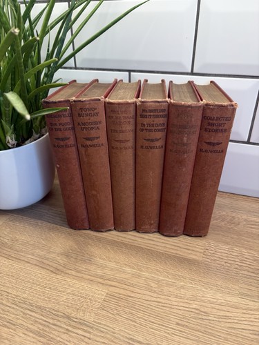 Antique red books vintage - red, x