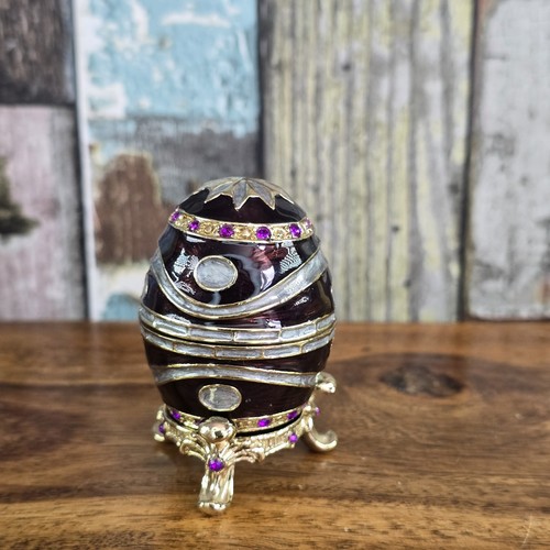 Fabergé style purple enameled - style,