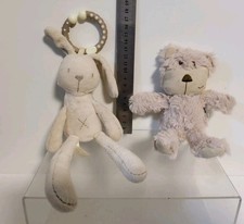 Mamas & Papas Millie Bunny Rabbit Rattle Pram Soft Hanging Toy Comfort Bell