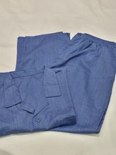 Vintage Men's Blue Polycotton