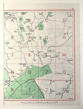 Large Vintage 1960s London Map