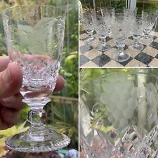 👀PAIR SHERRY Cut Glasses