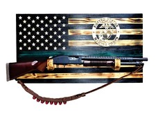 Wooden Rustic American Flag