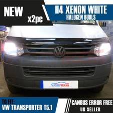 VW T5 T5.1 Headlight Bulbs halogen super xenon white 2003 - 2015 Transporter
