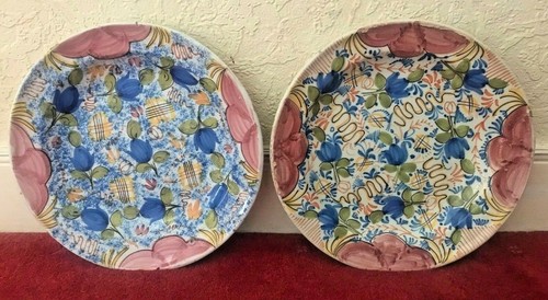 Two antique 17c tin glazed - antique,