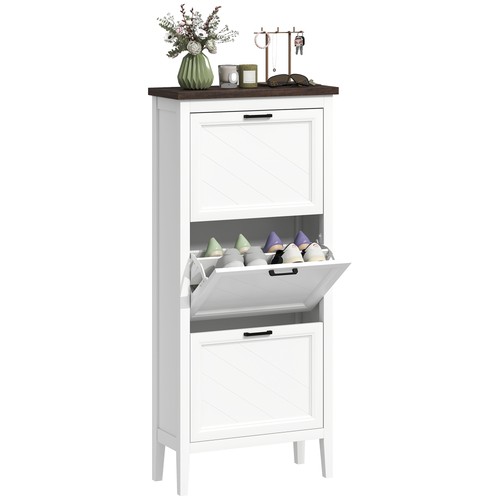 Homcom shoe cabinet - homcom, with