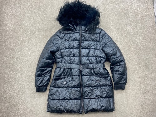 Girl padded parka size - m&s,
