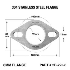 Exhaust Flange 2.25 inch ID