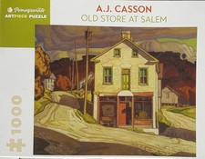 A J Casson painting of Old Store at Salem 1000 piece jigsaw puzzle