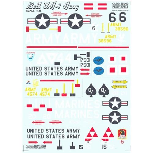 Bell huey decals - huey,
