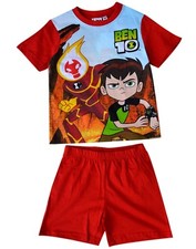 Boys Ben 10 Official Shorty Pyjamas Boys Short Sleeve Pyjamas  PJs Set Age 3-8