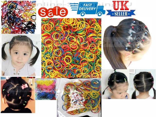 Mini clear hair elastics - hair,