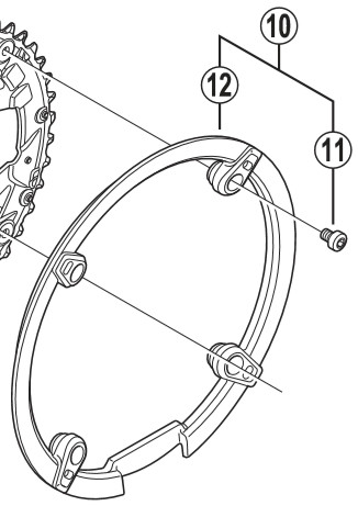 Shimano spares m430 chain - fc-m430-8,