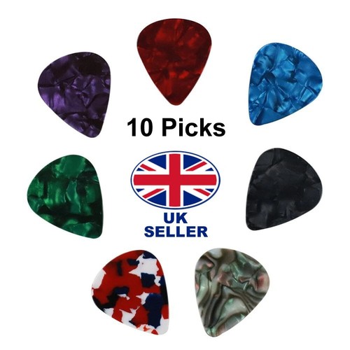 10x celluloid colourful guitar - celluloid,