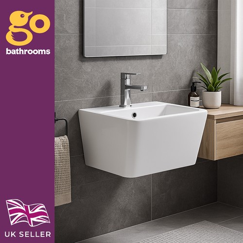 Wall hung sink rectangular - hung,