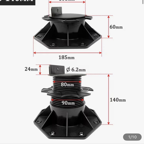 Adjustable decking paving - adjustable, decking/paving