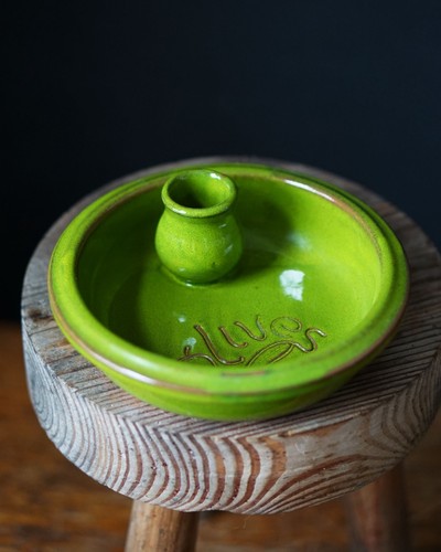 Vintage green ceramic - vintage, olive