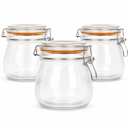 Glass food storage jar - food,