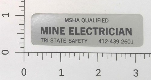 Vintage msha qualified mine - qualified,