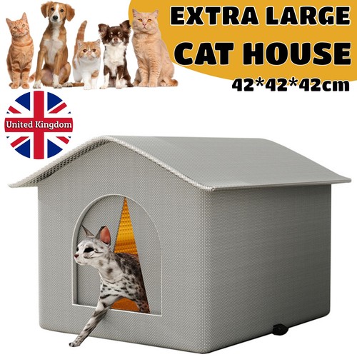 Cat winter insulated house - winter,