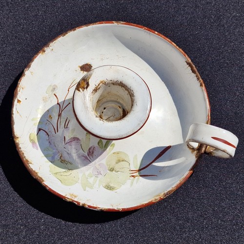 Vintage enamel painted - , flower