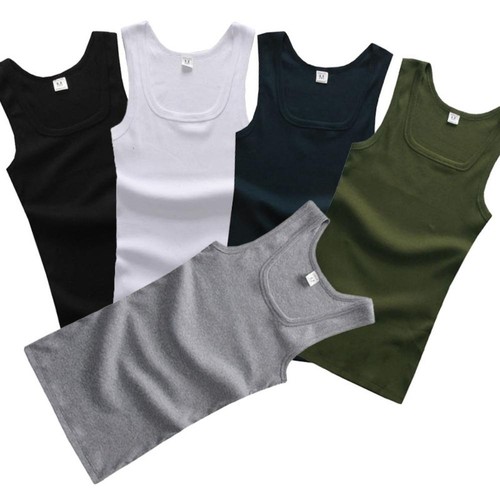 Men 100 cotton tank top - cotton,