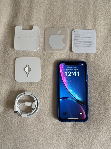 Apple iphone 64gb blue - iphone, xr