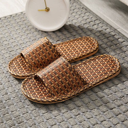 Pair nordic slippers rattan - pair,