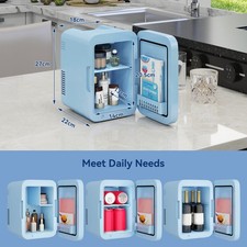 LED Mirror Mini Fridge