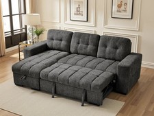 Modern 3 Seater Sofa Bed Pull