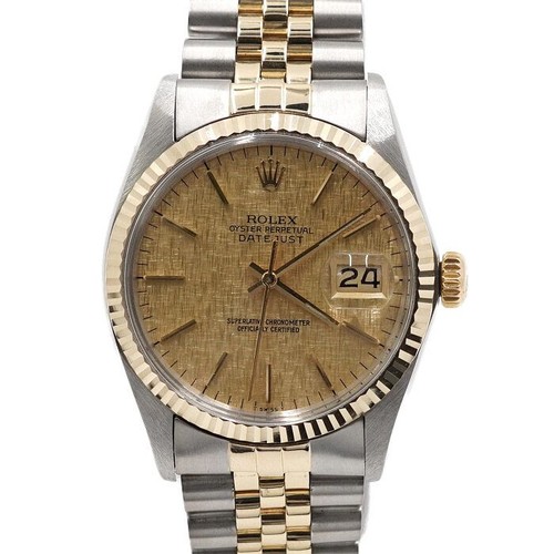 Rolex 18k gold combination - rolex,