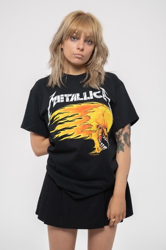 Metallica shirt flaming - t,