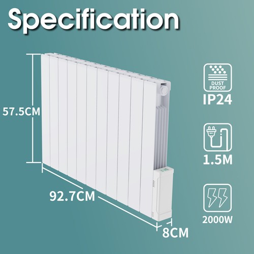 Electric radiator wall - electric, mounted