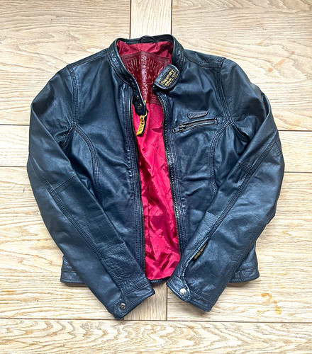 Superdry men black leather - black,