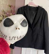 Jack Skellington Style Halloween Costume Womens 16 Mens L fancydress costume