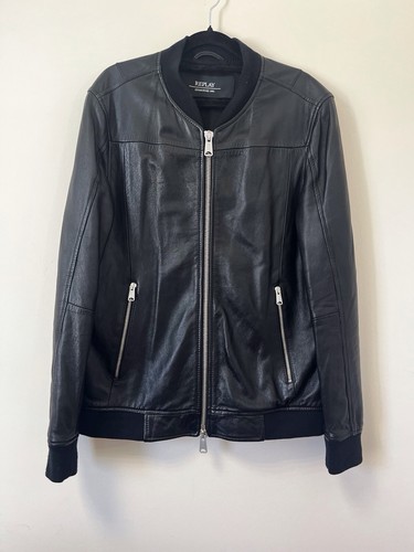 Replay leather jacket men - leather, men's