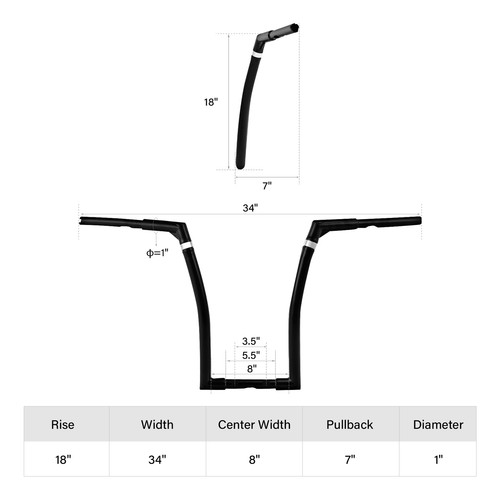 Rise adjustable ape - rise,