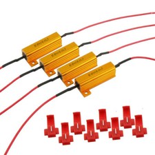 4x LED Load Resistor 50W 6RJ Indicator Flash Rate Relay Turn SignalBulbs Ballast