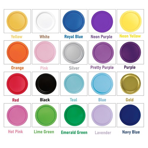 Solid colours party plates - party,