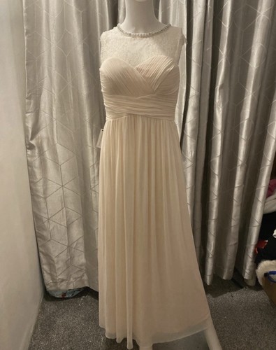 Women nude midi dress - nude,