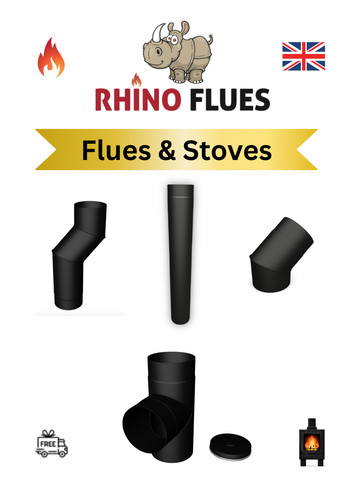 Inch stove flue pipe 1000mm - pipe,